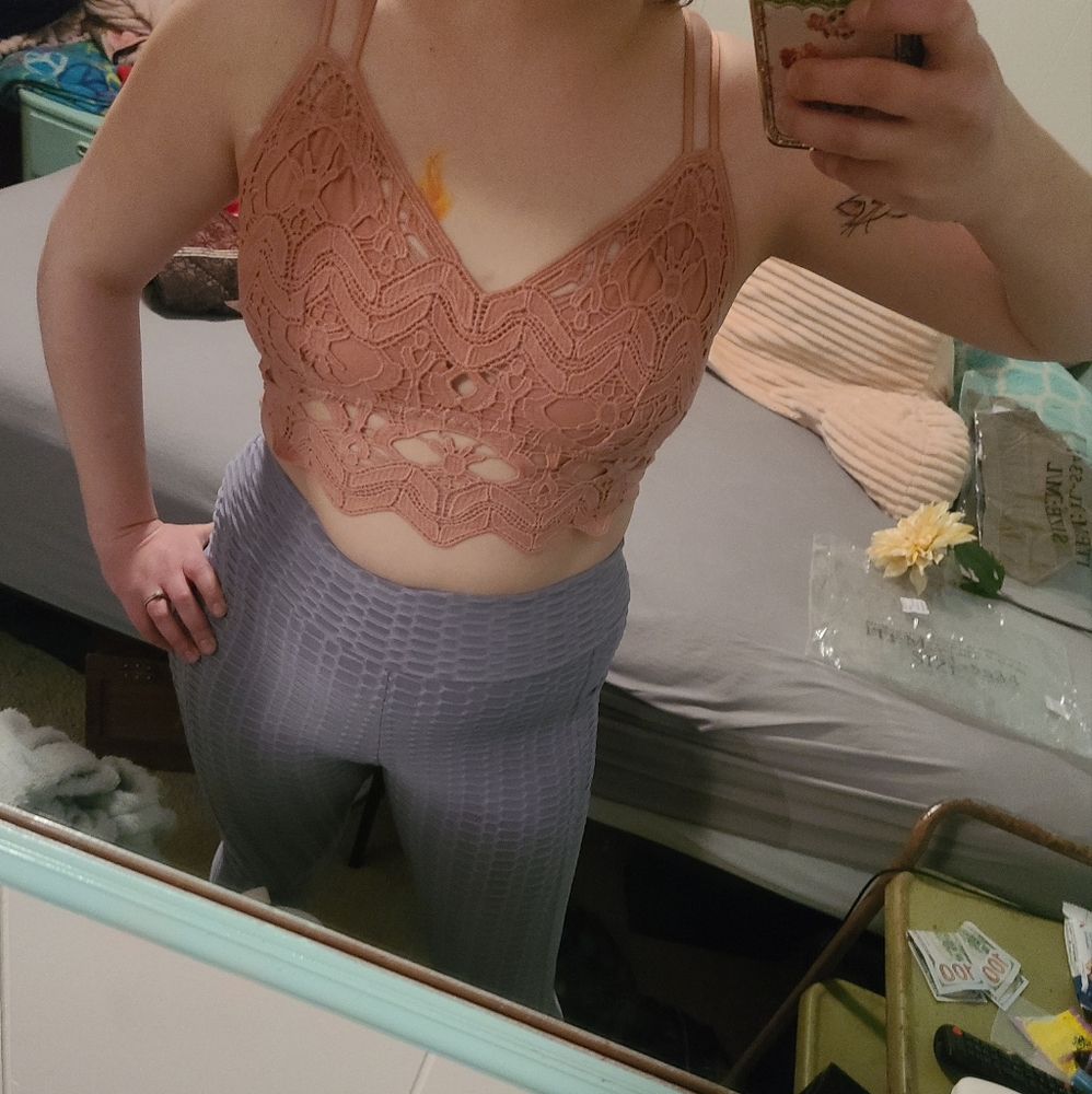 Lacey Pink Bralette